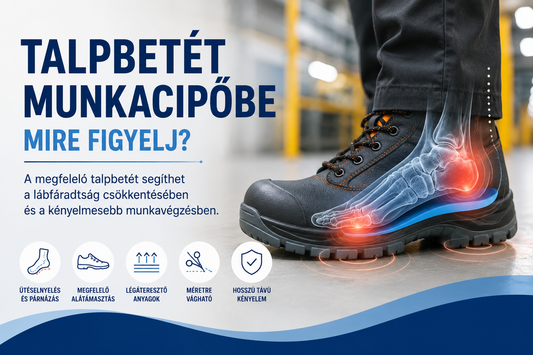 Talpbetét munkacipőbe: mire figyelj?