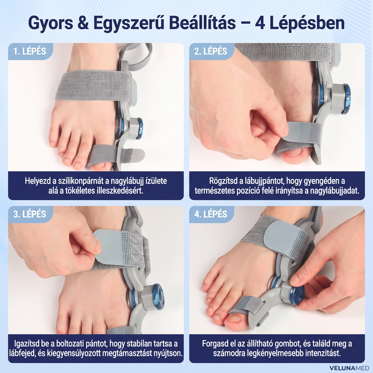 Bütyökvédő & Lábujj–korrekciós Készülék